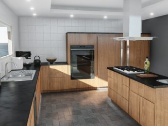 rivestimento cucina, altro esempio cucina moderna